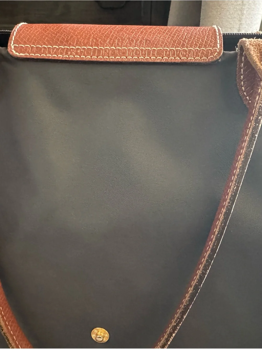 Longchamp Tote with Brown Leather Trim and Strap *REPOSHING* - Picture 3 of 8